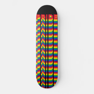 Pride lgbt lgbtq homo-regenboogretro zwart persoonlijk skateboard