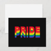 Pride lgbt lgbtq homo-regenboogzwarte kaart (Voorkant / Achterkant)
