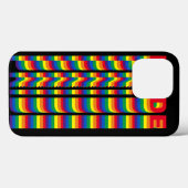 Pride lgbt lgbtq homo vlag zwart Case-Mate iPhone case (Achterkant (horizontaal))