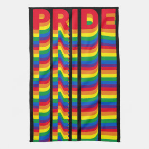 Pride lgbt lgbtq homo vlag zwart theedoek