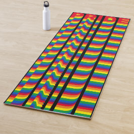 Pride lgbt lgbtq homo vlag zwart yogamat