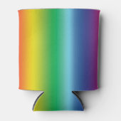 Pride lgbt lgbtq lgbtqia regenboog vlag kleuren blikjeskoeler (Voorkant)