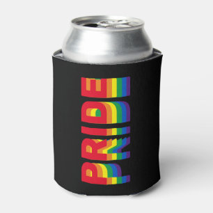 Pride lgbt lgbtq queer gay regenboog kleuren zwart blikjeskoeler