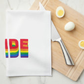 Pride lgbt lgbtq queer gay vlag kleuren wit theedoek (Quarter Fold)