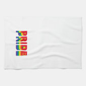 Pride lgbt lgbtq queer gay vlag kleuren wit theedoek (Horizontaal)