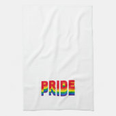 Pride lgbt lgbtq queer gay vlag kleuren wit theedoek (Verticaal)
