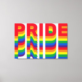 Pride lgbt lgbtq rainbow Stretched Canvas Afdrukke Afdruk