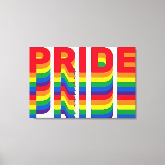Pride lgbt lgbtq rainbow Stretched Canvas Afdrukke Afdruk (Voorkant)
