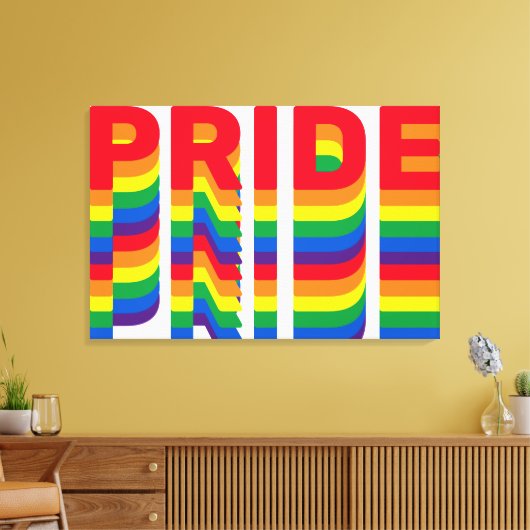 Pride lgbt lgbtq rainbow Stretched Canvas Afdrukke Afdruk (Insitu (Woonkamer))
