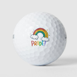 Pride LGBT met regenbooggolfballen Golfballen