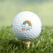 Pride LGBT met regenbooggolfballen Golfballen (Insitu Shirt)