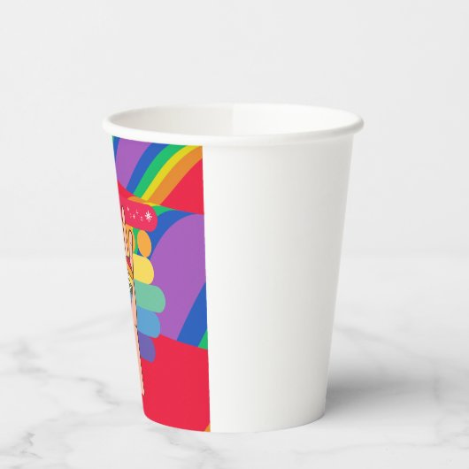 Pride LGBT met regenboogthema Papieren Bekers (Links)