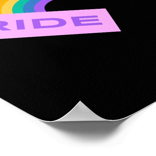 Pride. LGBT+pride. Regenboog. Poster (Hoek)