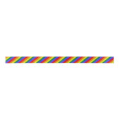 Pride LGBT Rainbow Ribbon Satijnen Lint (Voorkant)