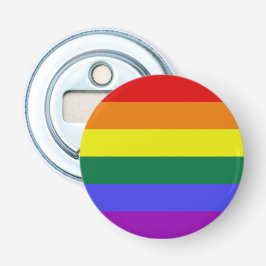 Pride LGBT-regenboog Button Flesopener