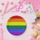 Pride LGBT-regenboog Papieren Bordje (Feest)