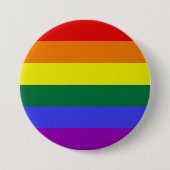 Pride LGBT-regenboog Ronde Button 7,6 Cm (Voorkant)