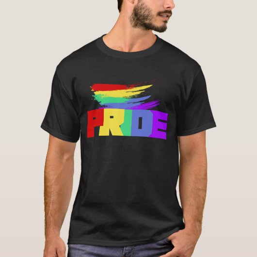 Pride LGBT-regenboog T-shirt (Voorkant)