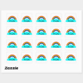 Pride - LGBT Regenboog Vierkante Sticker (Vel)