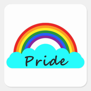 Pride - LGBT Regenboog Vierkante Sticker