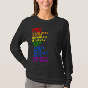 Pride LGBT Science is echt blm Love is Love Les G T-shirt