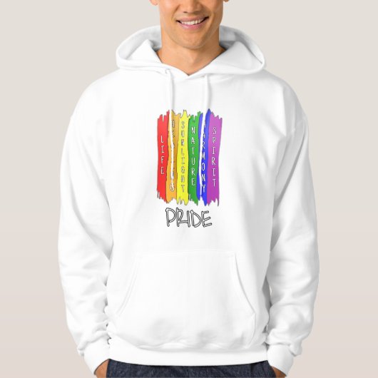 Pride LGBT vlag Betekenis Hoodie (Voorkant)