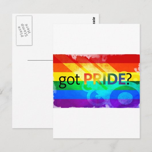 Pride LGBT-vlag Briefkaart (Voorkant / Achterkant)