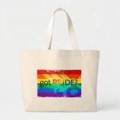 Pride LGBT-vlag Grote Tote Bag (Voorkant)