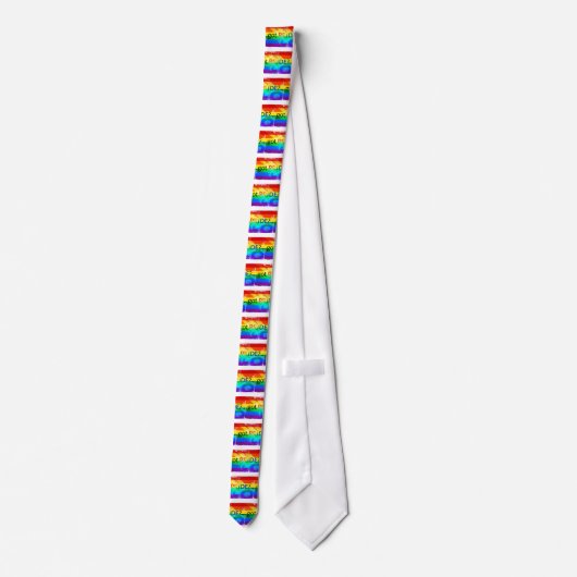 Pride LGBT-vlag Stropdas (Achterkant)
