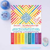 Pride LGBTQ+ afscheur flyer (Enkel)