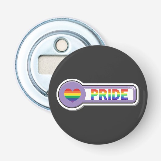 Pride LGBTQ+ Button Flesopener (Voorkant)