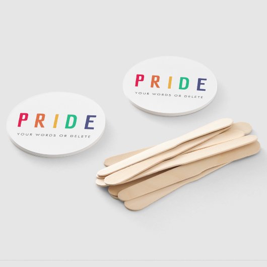 Pride | LGBTQ Gay Modern Rainbow Handwaaier (Niet-gemonteerd)