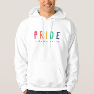 Pride   LGBTQ Gay Modern Rainbow Hoodie