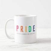 Pride | LGBTQ Gay Modern Rainbow Koffiemok (Links)