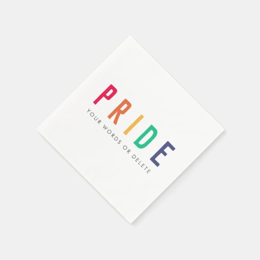Pride | LGBTQ Gay Modern Rainbow Servet (Hoek)