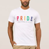 Pride | LGBTQ Gay Modern Rainbow T-shirt (Voorkant)