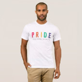 Pride | LGBTQ Gay Modern Rainbow T-shirt (Voorkant volledig)