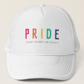 Pride | LGBTQ Gay Modern Rainbow Trucker Pet (Voorkant)