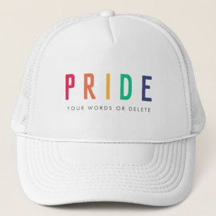 Pride   LGBTQ Gay Modern Rainbow Trucker Pet