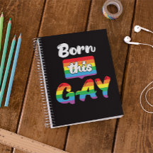 Pride LGBTQ+ Geboren in dit Notitieboek van de Spi