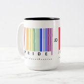 Pride LGBTQ gezondheidszorg Tweekleurige Koffiemok (Voorkant links)