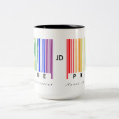 Pride LGBTQ gezondheidszorg Tweekleurige Koffiemok (Center)