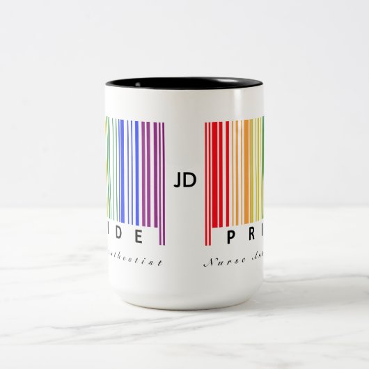 Pride LGBTQ  gezondheidszorg Tweekleurige Koffiemok (Center)