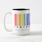 Pride LGBTQ  gezondheidszorg Tweekleurige Koffiemok (Links)