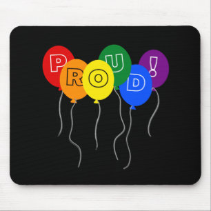 Pride LGBTQ-kleurenballonnen voor groepshuisvestin Muismat