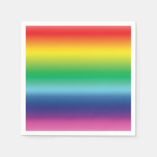 Pride lgbtq lgbt gay queer regenbooggradiënt kleur servet (Voorkant)