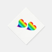 Pride lgbtq lgbt harten Valentijnsdag papier Servet (Hoek)