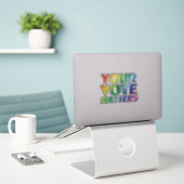 Pride lgbtq lgbt kleuren - sticker (Laptop op bureau)