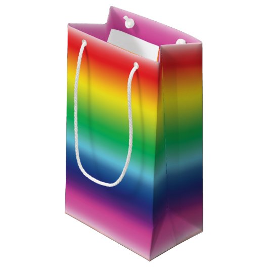 Pride lgbtq lgbt regenboog kleuren patroon cadeau klein cadeauzakje (Voorkant Gekanteld)