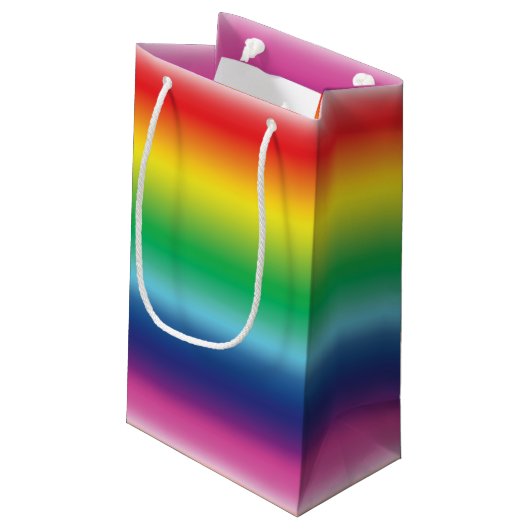 Pride lgbtq lgbt regenboog kleuren patroon cadeau klein cadeauzakje (Achterkant Gekanteld)